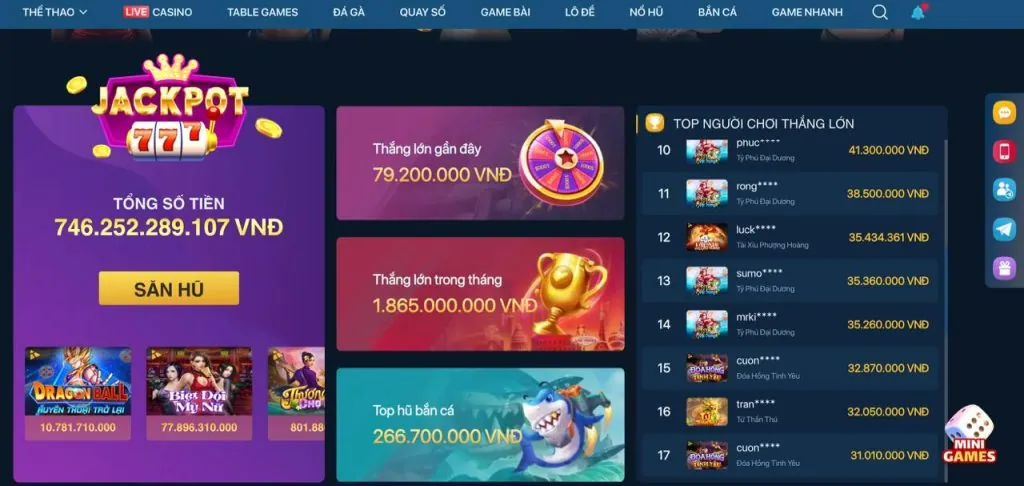 Máy đánh bạc tại 99vn